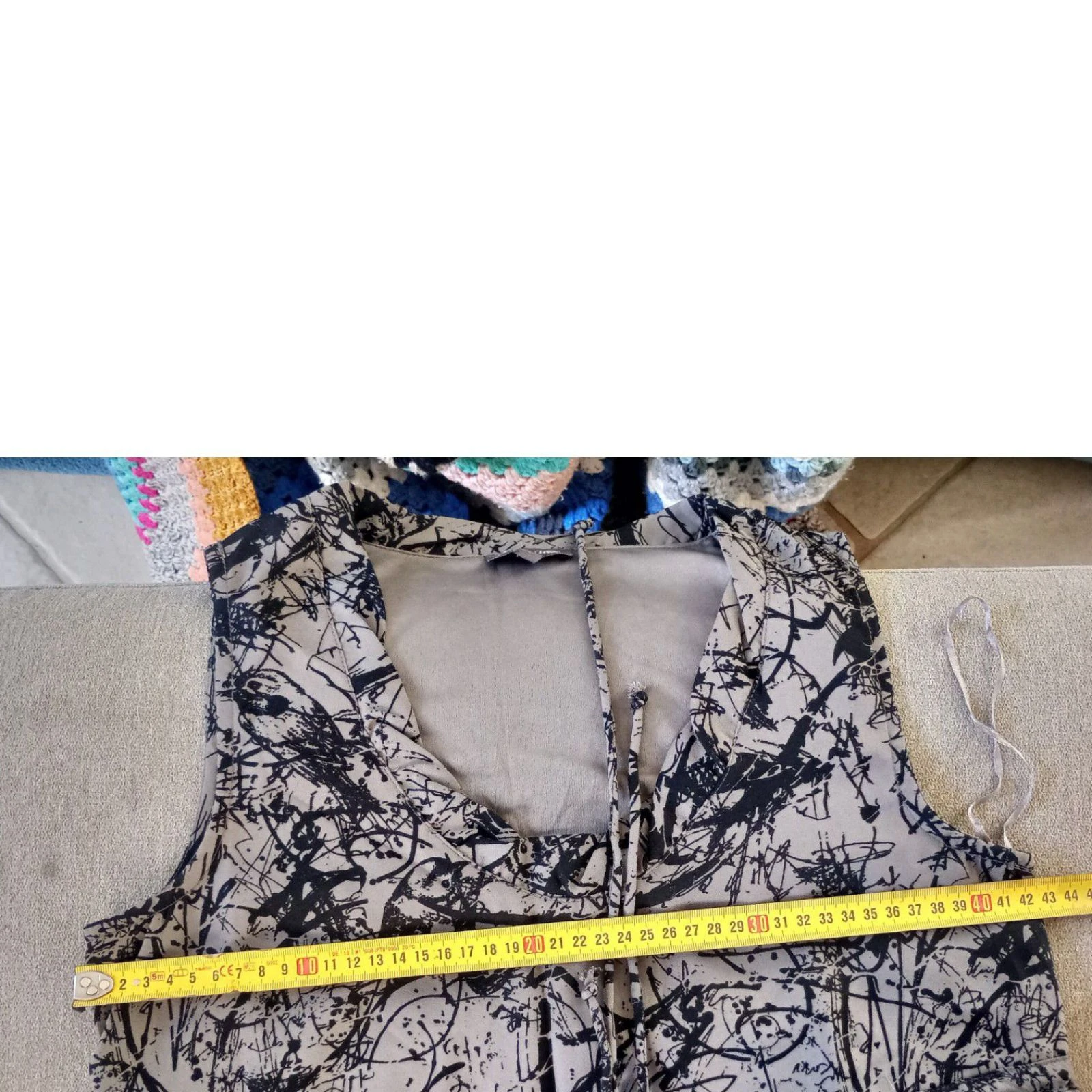 vestido abstracto talla 36 en muy buen estado – photo 10